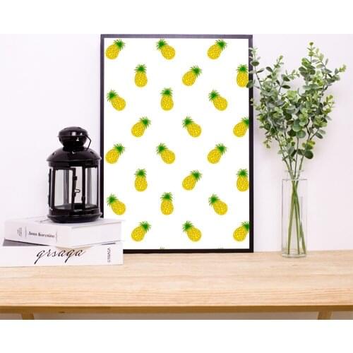 Modern pineapple Canvas Painting Black White Canvas Painting Kids Wall Pictures Creative Home Decoration