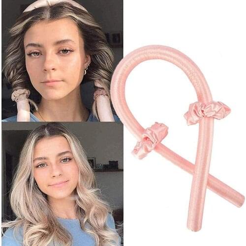 Heatless Curling Rod Headband Foam Hair Curls Hair Rollers Hair Sleeping Soft Headband Wave Formers Hair for Long Medium Hair