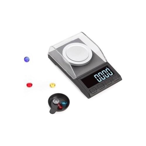 0.001g Precision 100g/50g/20g Accurate Digital Jewelry Scale Lab Weight Scale Portable Mini Electronic Balance Milligram Scale