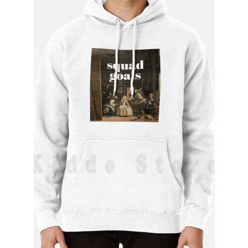 Squad Goals-Las Meninas hoodie long sleeve Squad Goals Las Meninas Diego Velazquez Baroque Cute Culture Arty