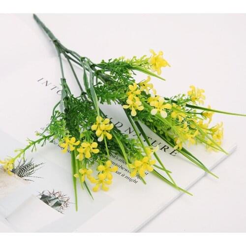 High-quality New Artificial Plant Plastic Artificial Flowers Home Decoration Display Wedding Wall Accessories