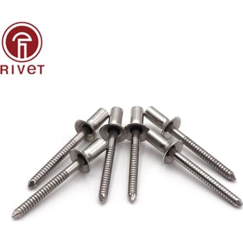 Rivets 3.2x6/8/10/12/14/16/18mm 304 Stainless Steel Closed End Blind Rivets Naturally Air And Watertight Remaches Fastener