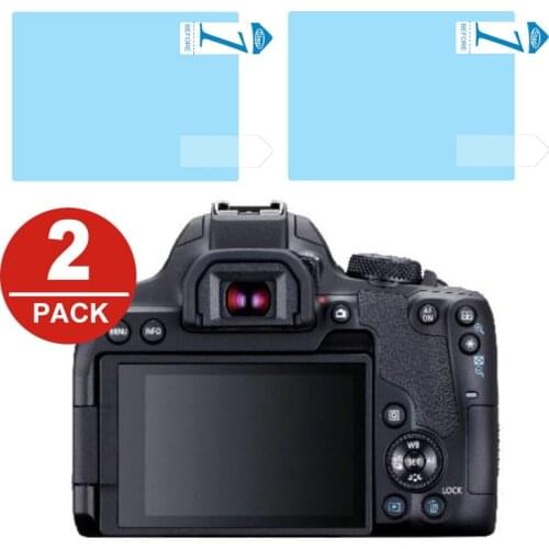 2x LCD Screen Protector Protection Film for Canon EOS R5 R6 Rebel T8i (850D / Kiss X10i) M200 M50II Digital Camera