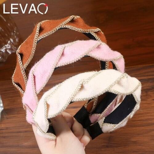 Levao Cross Braid Headband Hairband For Women Winter Bezel Headhoop Twist Warm Hairband New Hair Accessories