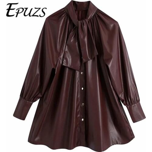 Famale Clothing Vintage Long Sleeve Button Blouse Fashion Slim Solid Elegant Shirts Casual Loose Office Chic Top 2020 New