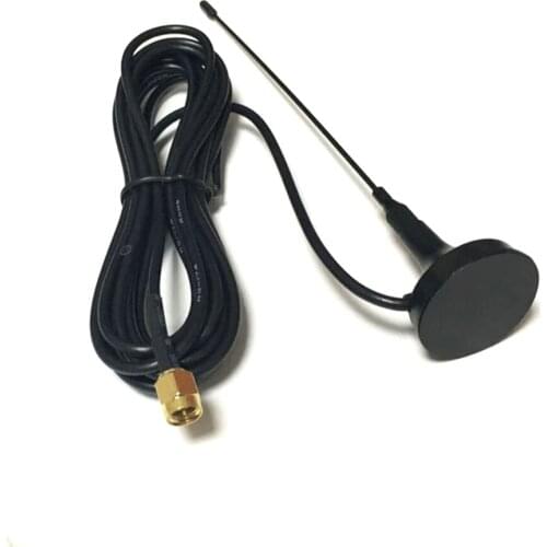 1PC 433Mhz Antenna 2.5dBi Omni aerial Magnetic Base RG174 Extension cable 3Meters With SMA Male Connector Wholesale price