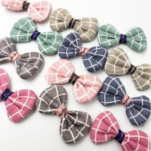 10pcs Padd Ribbon Bows Flowers Wedding Appliques DIY Craft U pick