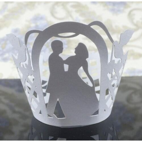 100PCS/LOT Dance Couple Cupcake Cup/ Party Cake Wrappers/ Baby Shower Decoration