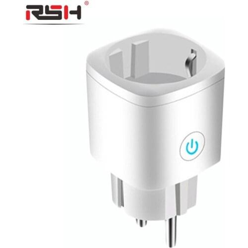16A smart socket with power metering AI voice mobile phone remote control European standard graffiti wifi smart socket