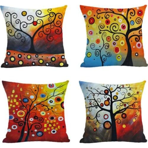2pcs/set Flax Geometry Pattern Pillow Case Home Decorative Throw Cushion Cover Sofa Cushion Pillowcase Home Textile