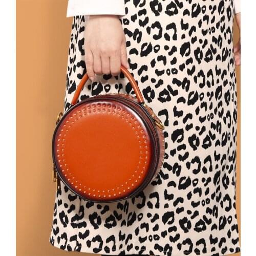 2021 Small Round Bag Ladys Handbag Shoulder Bag New Fashion Inclined Shoulder Bag European Style