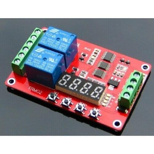 FREE SHIPPING 5PCS/LOT 5V,12 V 24V /FRM02 2 roads Multifunctional Relay Module / Loop Delay / timer switchself-locking