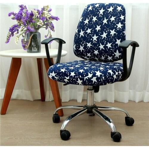 Office Stretch Chair Covers Anti-dirty Rotating Computer Seat Chair Cover Removable Slipcovers For Office Seat Chairs