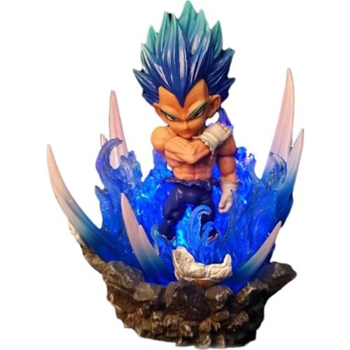 Dragon Ball Figure GK Vegeta IV Anime Model Gift Anime Character Can Emit Light High Quality Dolls Collectibles Childrens Toys