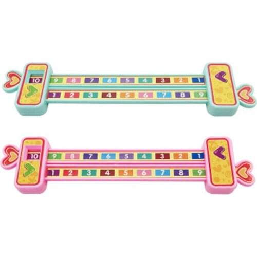 Cute Math Arithmetic 1-10 Addition Subtract Learning Ruler Scientific Rail Design Ruler Kids Education Toys Children Gifts
