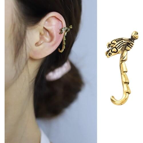 Fashion Dragonfly Ear Cuffs Punk Goth Ear Cuff Clip Earrings for Women Earcuff No Piercing Fake Cartilage Earrings