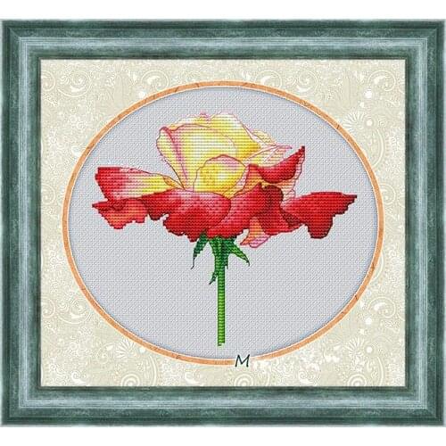 ZZ MM Mouse avatar Counted Cross Stitch Kit Cross stitch RS cotton with cross stitch Phonograph A gorgeous rose