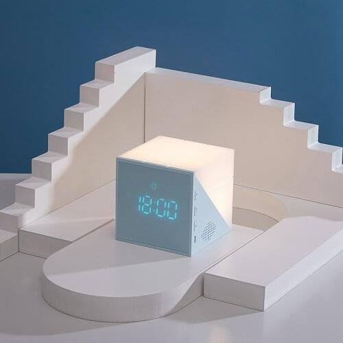 New Product Time Cube Alarm Clock Smart Creative Bedroom Bedside Multifunctional Sleeping Digital Alarm Clock LED Night Light
