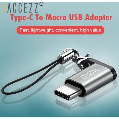 !ACCEZZ OTG Adapter Type C Male To Micro USB Female Converter For LG G5 G6 Xiaomi Mi 6 5 Fast Charging Data Sync USB Connector