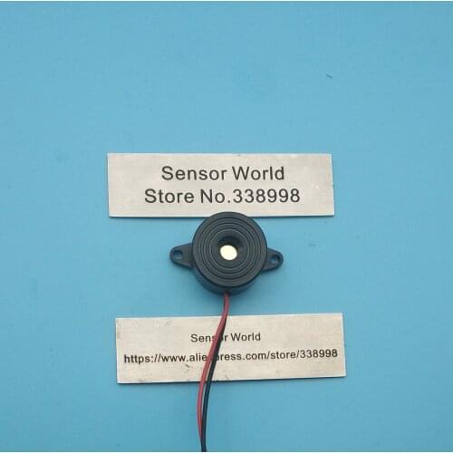 Piezoelectric Buzzer 2312 12VDC 3-24VDC Active Line Instrumentation Equipment Machine Tool Car Alarm 23x12mm