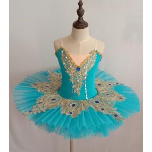 Professional Ballet Tutus child Swan lake Ballet Dance Clothes for girls Pancake tutu adult Ballerina Figure Skating Dress