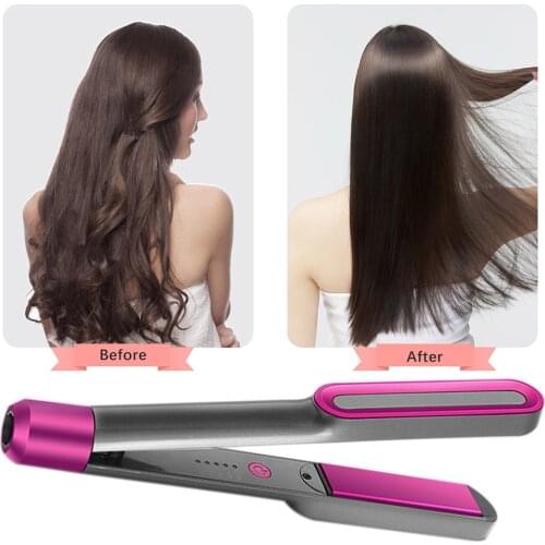 Professional 2 in 1 Hair Straightener Mini Hair Curler Thermostatic Fast Heat Flat Iron Curling Iron Travel Waver Plate Tools