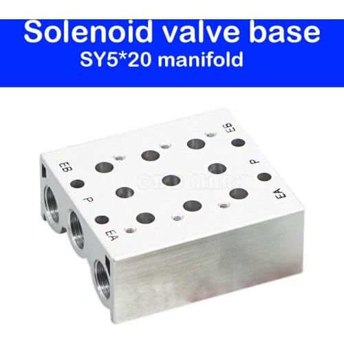 SMC solenoid valve manifold plate bottom plate container plate SS5Y5-20-01~20