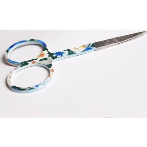 1Pc Colored Curved Cuticle Eyebrow Scissors Stainless Steel Dead Skin Remover Sharp Head Cutting Beauty Makeup Nail Tools