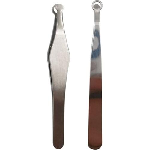 1pcs Stainless Steel Nose Hair Clip Pro Round Tip Face Nose Hair Removal Clip Women Makeup Cosmetic Tools Nose Hair Trimming