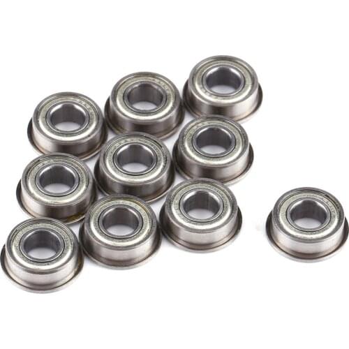 10pcs/Lot F686ZZ Miniature Double Shielded Steel Flanged Ball Bearings Metric Radial Mode Ball Bearing 6*13*5mm