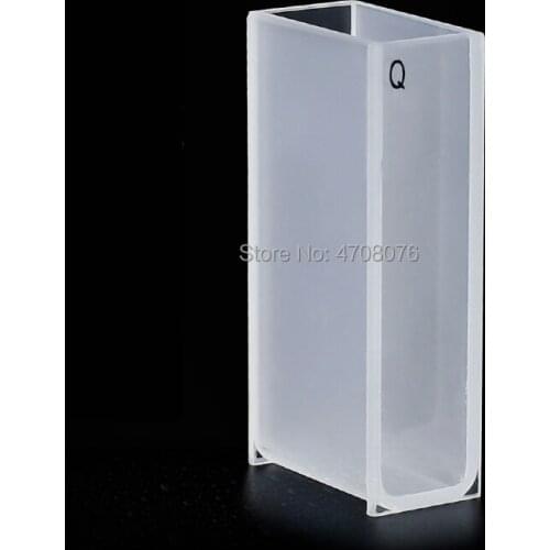 20mm flux 2pcs/box Capped Quartz Glass Cuvette Cell for chemical spectrum Silica cuvette with cover Spectral analysis instrument