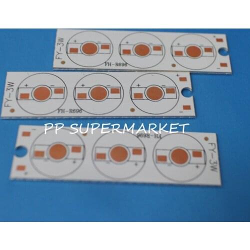 5pcs 21mm x 76mm Aluminium PCB Circuit Board for 3PCS x 1W,3W,5W LED In Series