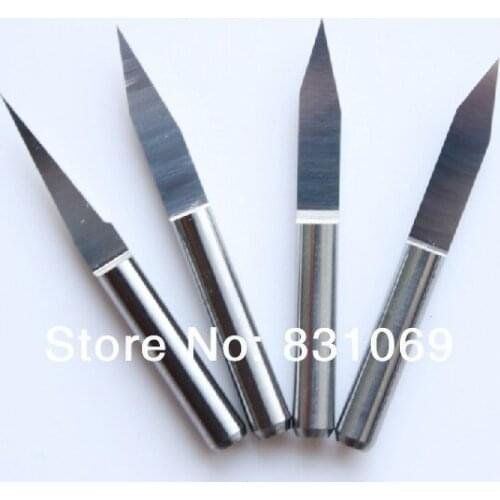 5pcs / Lot 3.175mm 1/8'' Carbide PCB Engraving Bits CNC Router Tool 10 Degree 0.1mm 1001