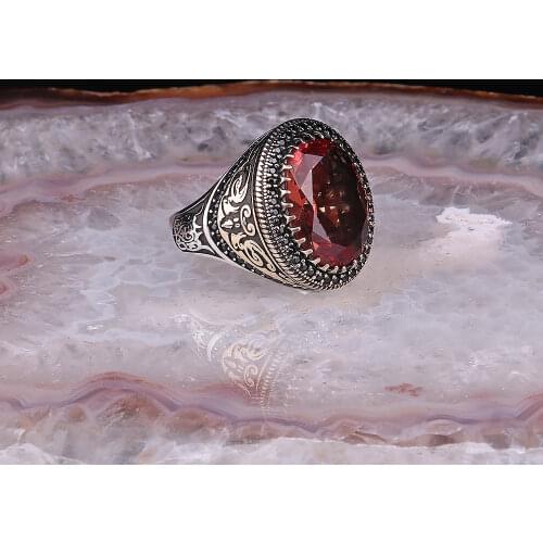 Silver Men Ring Light Design with Zultanite Stone Exclusive 925 Sterling Silver Mens Ring Gift for him Ottoman Vintage Style