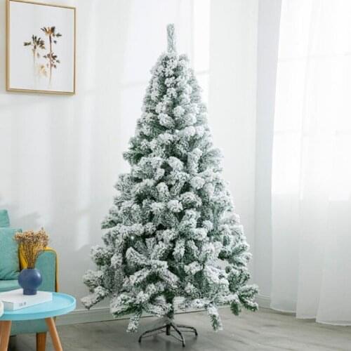 White Snow Spray Flocking Christmas Tree Snow Christmas Tree Ornament Adornment Desktop Decoration Shopping Mall Party Supplies