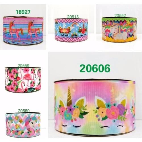 Free shipping 50 yard cartoon printed grosgrain ribbon 20606