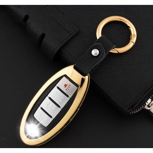 Color focus Galvanized Alloy Car Key Cover Case For Nissan Qashqai J11 X-Trail t31 t32 kicks Tiida Pathfinder Juke For Infiniti