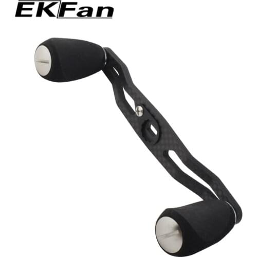 EKFAN 7*4mm 8*5mm Carbon Fiber Fishing Reel Handle EVA Knobs For Baitcasting Fishing Reel Rocker Spinning Reel Handle