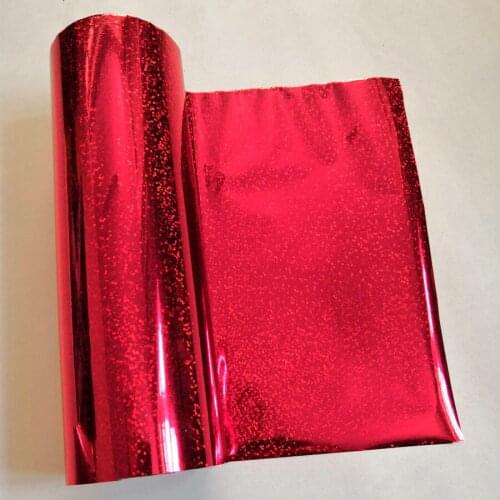 Hot stamping foil holographic foil red crystal point pattern hot press on paper or plastic heat transfer film 21cm x 120m