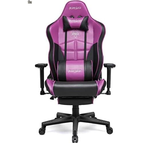 Kirogi Gaming Chair with Footrest Ergonomic Computer Chair with Lumbar Support Adjustable PC Gaming Chair for Adults 002
