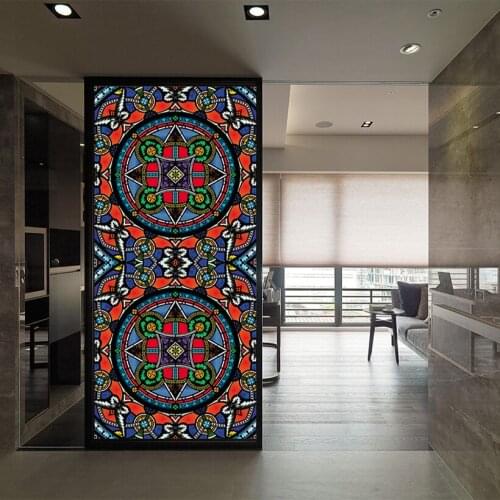 Frosted Window Cover Custom Size Film Private Protection Static Clilng Tint-Film Stained Pattern Durable 60cmx100cm