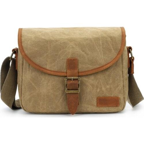 Camera Retro Vintage Waterproof Batik Canvas Photography Shoulder SLing Bag DSLR Carrying Travel Casual Messenger Bags for Photo