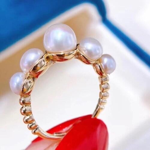 Hot New Style 925 Sterling Silver Adjustable Ring Settings Findings Mountings Parts for Pearl Corals Jade Crystal, 5pcs/lot