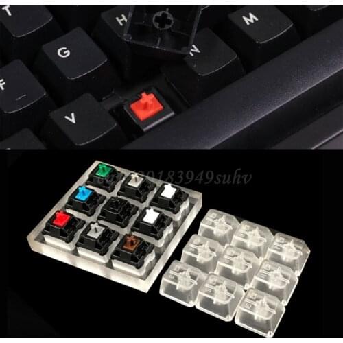 New 9 Cherry MX Keyboard Tester Mechanical Keyboard Switches 9 Cherry MX Keyboard Tester Kit Keycaps Testing Tool hot