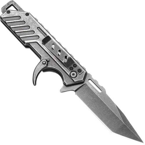 Outdoor Survival Knife Folding Knife Camping Quick Open Folding Pocket Knife for Wild Adventure and Mountain Diving