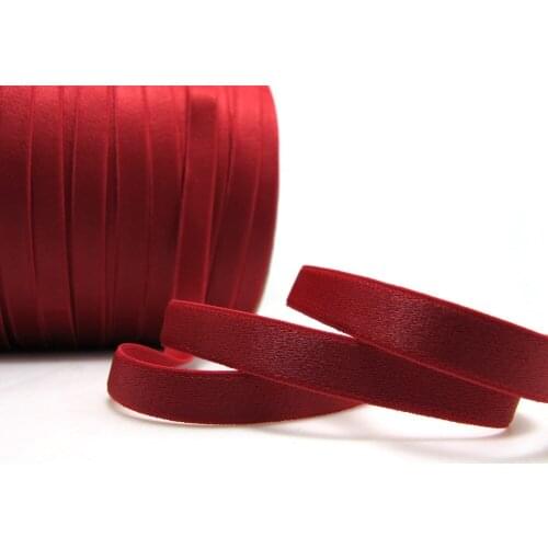 CLEARANCE|6 Yards 3/8 Inch Burgundy Wine Decorative Pattern Lingerie Elastic|HeadbandSkinny Narrow Stretch|EL85