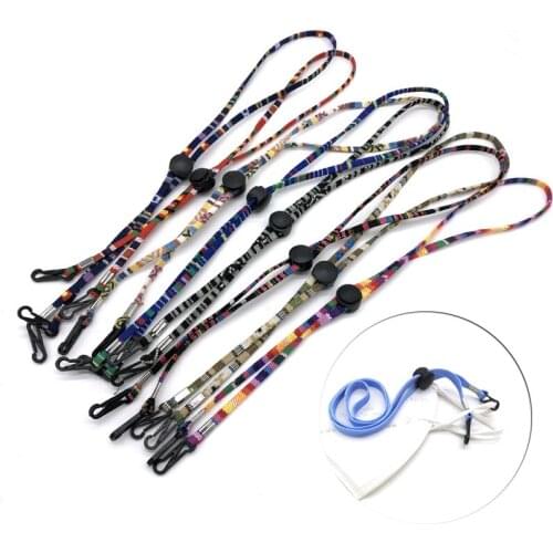Adjustable Mask Lanyard Mask Holder Hanging Hook Storage Acrylic Artifact Portable Chain Safety Anti Drop Traceless Ear Security
