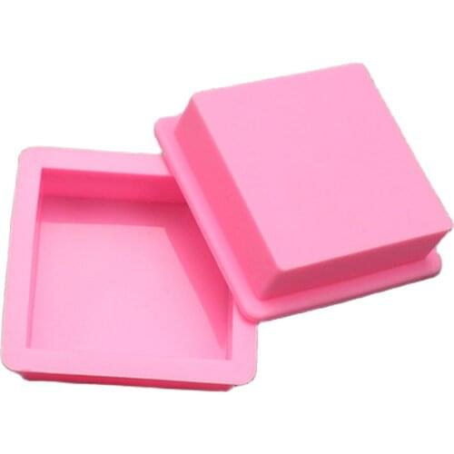 Silicone Mold Square Shape Soap Mold Muffin Case Candy Jelly Ice Cake Silicone Silicone Cake Tool Chocolate Mold D602