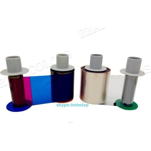 Compatible Ribbon PCC084052 YMCKK 750 Images x2 pcs & Retranfer Film Made in Koera