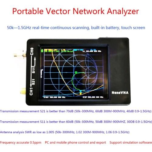 NanoVNA Vector Network Analyzer Antenna Analyzer Shortwave MF HF VHF UHF Talent